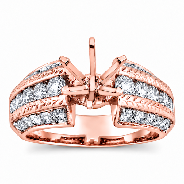 Shop a white gold diamond wedding semi-mount set from The Jewelry Exchange, featuring sparkling diamond accents and a coordinating band ready for your center stone. A strong choice for Christmas wedding rings, holiday bridal jewelry, Black Friday ring deals, Cyber Monday diamond jewelry, and engagement gifts for her.