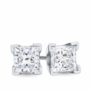 Princess Diamond Studs G VS2 (EGL Certified 1cttw)