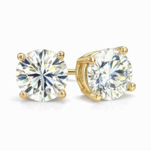 Round Diamond Studs M-SI1 (GIA Certified 2cttw)