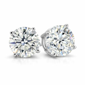 Round Diamond Studs M-SI1 (GIA Certified 2cttw)