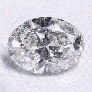 Natural 0.71 Carat G I1 Oval Diamond