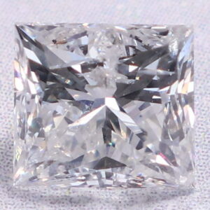 Natural 0.37 Carat G I2 Princess Diamond