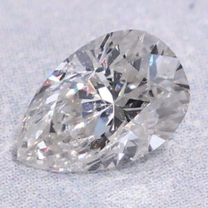 Natural 0.85 Carat I I1 Pear Diamond