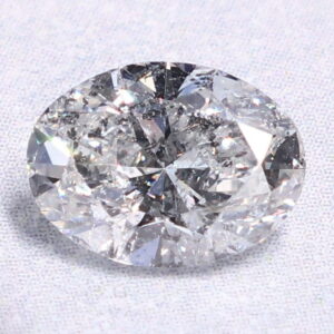 Natural 0.75 Carat G I1 Oval Diamond