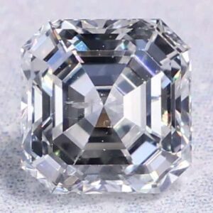 0.71 Carat Asscher EGL Natural Diamond F-SI2 Very Good symmetry, Good polish.