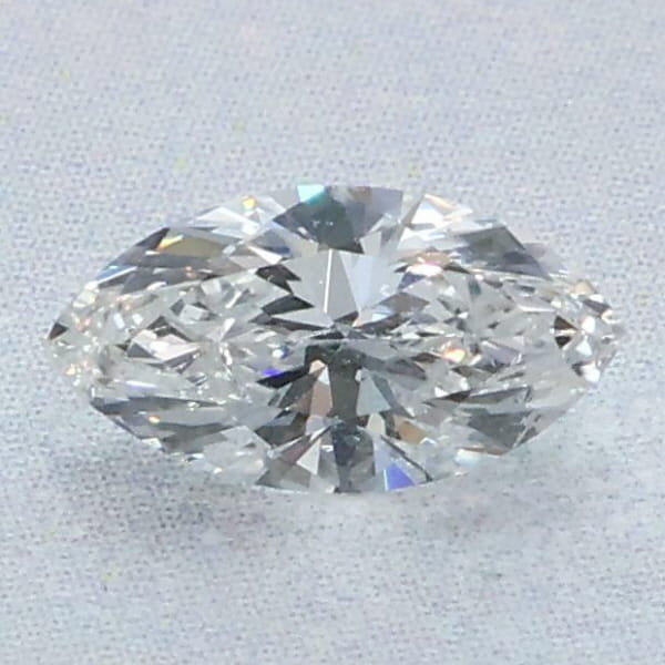 Loose 0.48 carat marquise natural diamond E VS2 EGL certified
