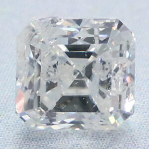Natural 0.7 Carat J I2 Asscher EGL Diamond