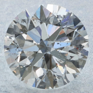 0.5 Carat Round EGL Natural Diamond F-SI3 GOOD symmetry, GOOD polish.