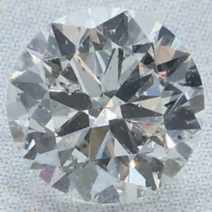 Natural 0.58 Carat H SI2 Round EGL Diamond
