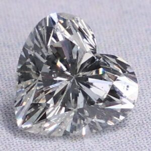 0.46 Carat Heart EGL Natural Diamond M-SI2, Good symmetry, Good polish.