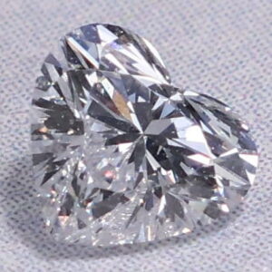 Lab Grown 0.55 Carat D VS2 Heart EGL Diamond