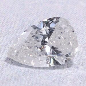 0.55 Carat Pear EGL Natural Diamond G-I1 Good symmetry, Good polish.