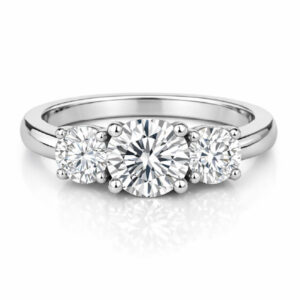 2ct 3-Stone Lab Diamond Ring