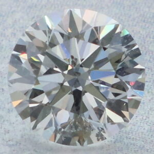 0.5 Carat Round EGL Natural Diamond F-SI2 Very Good symmetry, Very Good polish.