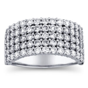 5-Row Lab Diamond Anniversary Ring (2cttw)