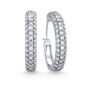 Hoop Diamond Earrings (1cttw)