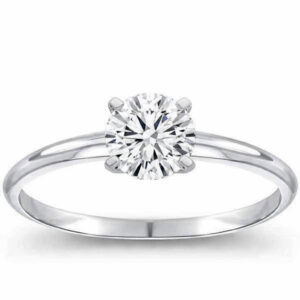Lab-Grown Round Diamond Solitaire Ring (1 1/2cttw)