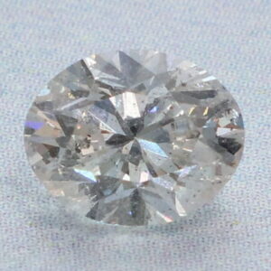 0.8 Carat Oval EGL Natural Diamond I-I1 Good symmetry, Very Good polish.