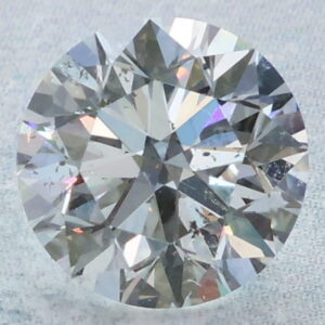 0.5 Carat Round EGL Natural Diamond F-SI2 Good symmetry, Very Good polish.