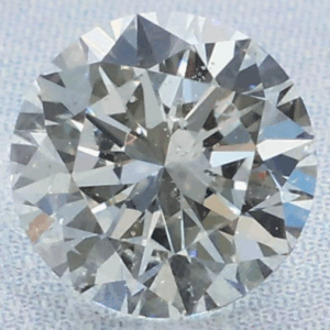 0.51 Carat Round EGL Natural Diamond H-SI2 Very Good symmetry, Good polish.