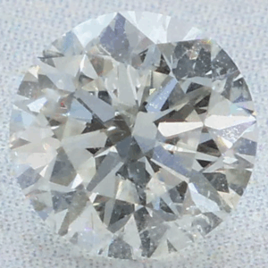 0.72 Carat Round EGL Natural Diamond H-I2 Good symmetry, Very Good polish.