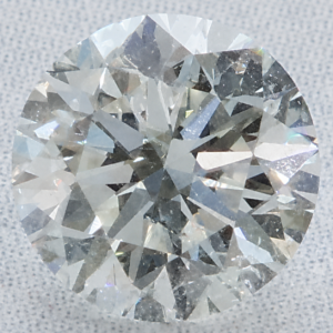 0.72 Carat Round EGL Natural Diamond H-I2 Good symmetry, Very Good polish.