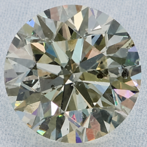 Natural 1 Carat N I2 Round GIA Diamond