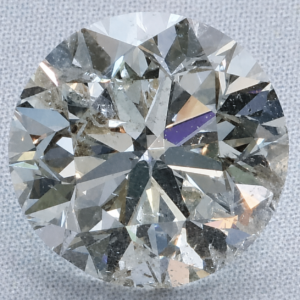 Natural 0.96 Carat H I2 Round PGS Diamond