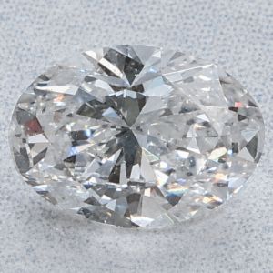 Natural 0.3 Carat D SI1 Oval EGL Diamond