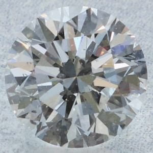 0.5 Carat Round EGL Natural Diamond F-SI2 EXCELLENT symmetry, EXCELLENT polish.
