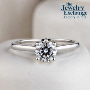 Natural Round Diamond Solitaire Ring (1/2cttw)