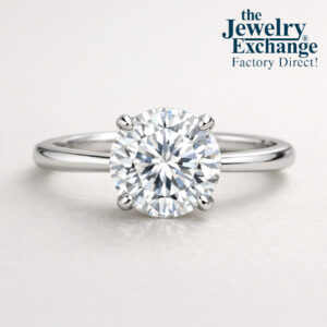 3ct Lab-Grown Round Diamond Solitaire