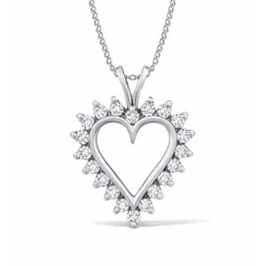 Diamond Heart Pendant (1/5cttw)