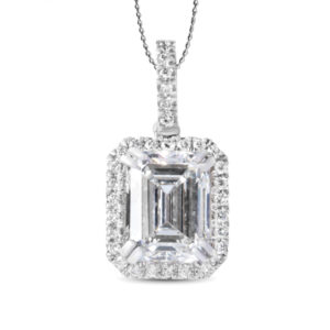 Emerald Certified Lab Diamond Pendant (4 cttw)