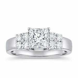 Graduating 2-Row Diamond Ring (GIA Certified 2 1/3cttw )