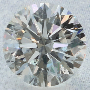 Natural 0.9 Carat K SI2 Round GIA Diamond