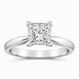 Princess Lab Diamond Solitaire Ring (Certified 2cttw)