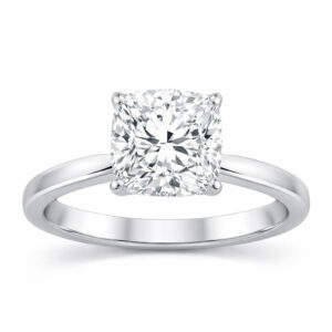 Cushion Diamond Solitaire Ring (GIA Certified 2cttw)