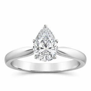 Pear Diamond Solitaire Ring (GIA Certified 1cttw)
