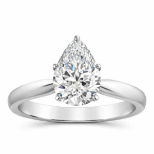 Pear Diamond Solitaire Ring (GIA Certified 2cttw)