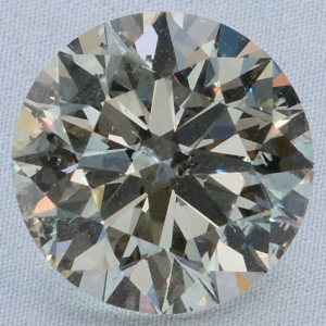 Natural 2.51 Carat N I1 Round GIA Diamond