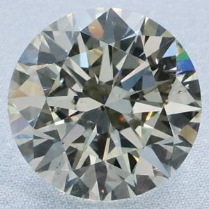 Natural 3.01 Carat N SI2 Round GIA Diamond