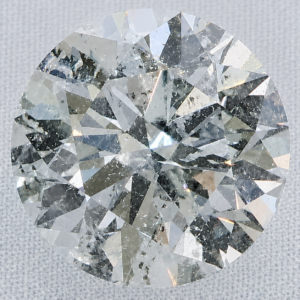 Natural 1 Carat F I1 Round EGL Diamond