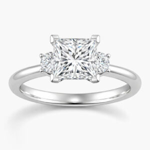 Princess Diamond Three Stone Ring (GIA Certified 2 1/3cttw)