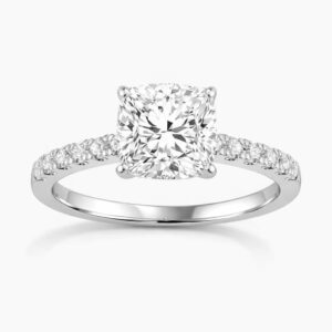 Cushion Diamond Engagement Ring (GIA Certified 1 1/6cttw)