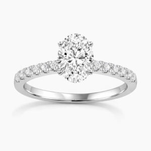 Oval Diamond Engagement Ring (GIA Certified 1 1/6cttw)
