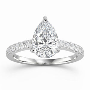 Pear Diamond Engagement Ring (GIA Certified 2 1/6cttw)