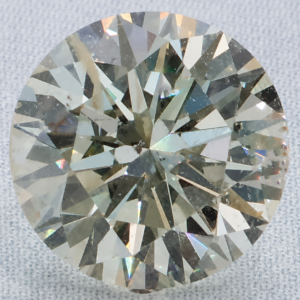 Natural 1.38 Carat O I1 Round EGL Diamond