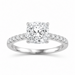 Cushion Diamond Engagement Ring (GIA Certified 1 1/6cttw)