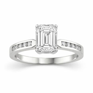 Emerald Diamond Engagement Ring (GIA Certified 2 1/5cttw)